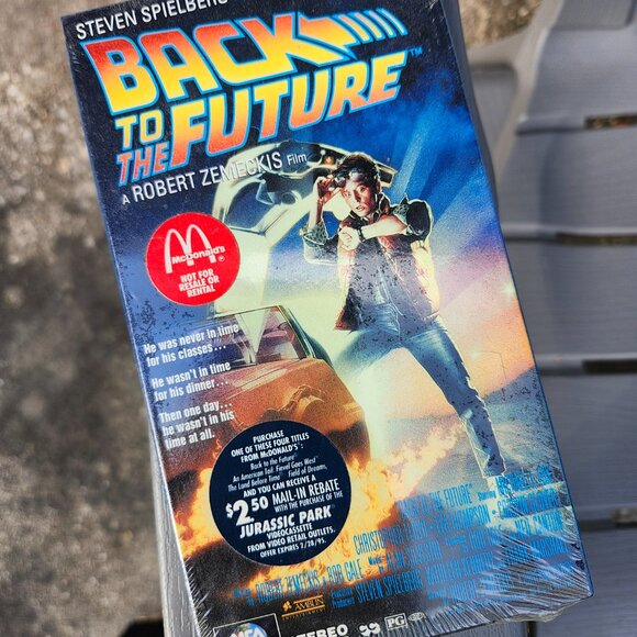 Sealed! Back to the Future VHS (1985/1994) McDonalds Promo Mint - Picture 2 of 5